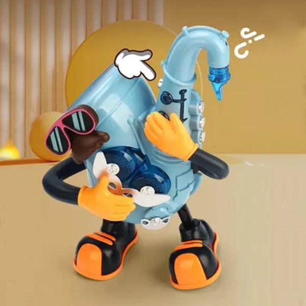 Brinquedos Saxofone Elétrico Cantando e Dança com luzes e som - TOYS Imagem de Brinquedos Saxofone Elétrico Cantando e Dança com luzes e som