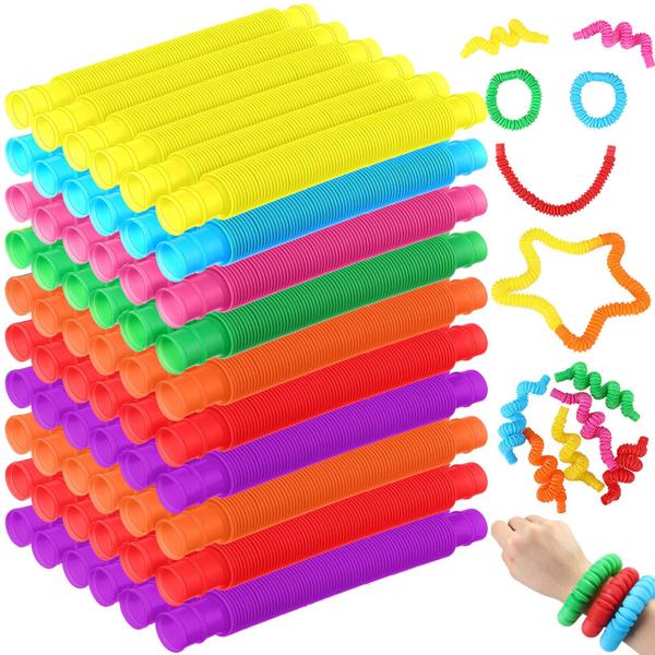 Imagem de Brinquedos sensoriais Jerify Tube 210 unidades multicoloridos para adolescentes e adultos