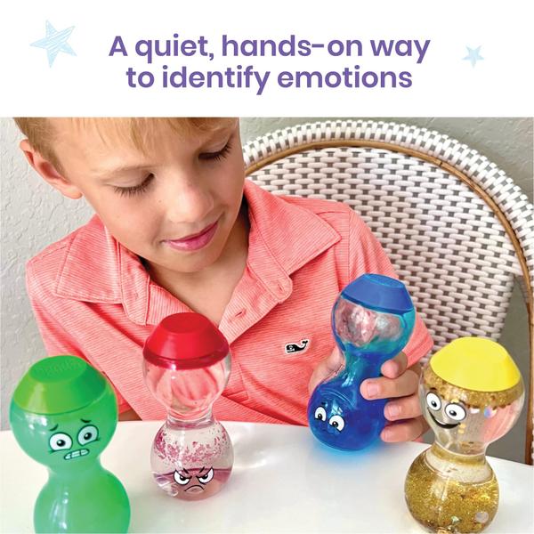 Imagem de Brinquedos Sensoriais relaxantes: Sensory Bottles hand2mind (conjunto de 4)