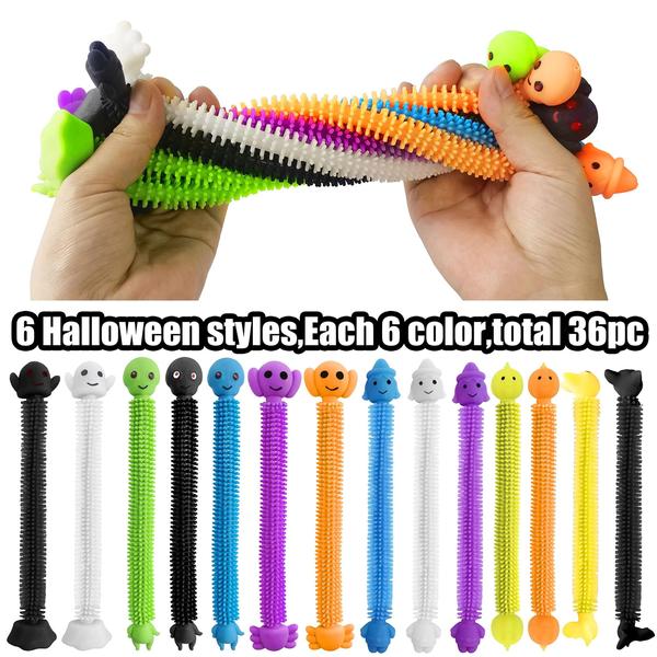 Brinquedos Sensory Fidget com cordas elásticas, pacote com 36 unidades de Halloween - Holydeck Imagem de Brinquedos Sensory Fidget com cordas elásticas, pacote com 36 unidades de Halloween