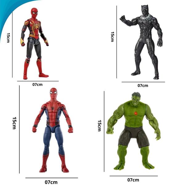 Imagem de Brinquedos Sortidos Herois Vingadores Homem Aranha Pantera Negra Hulk Presente Dia Das Crianças Entrega Rápida