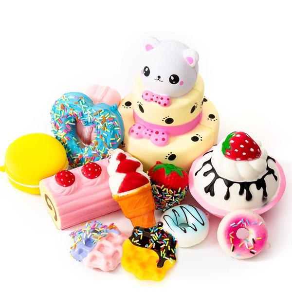 Imagem de Brinquedos Squishy SYYISA Jumbo - Pacote com 12 - Slow Rising para Crianças