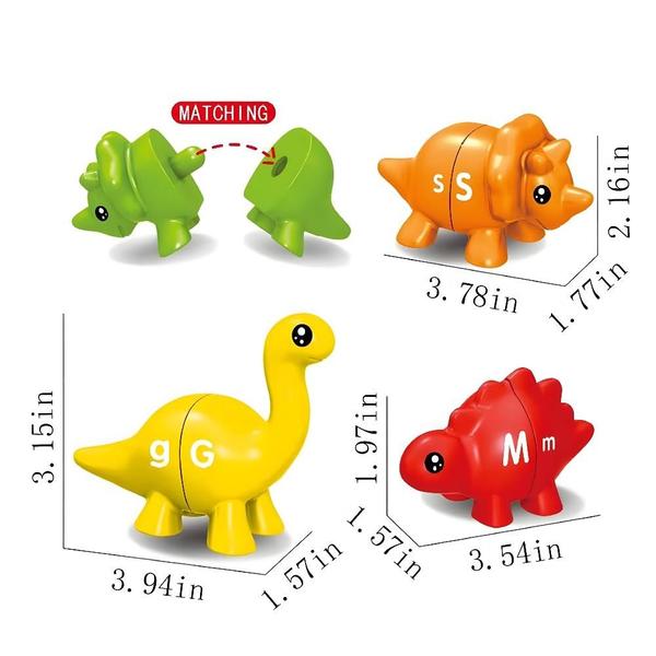 Imagem de Brinquedos Toy J-hong Matching Dinos com 26 peças para 1-3 anos