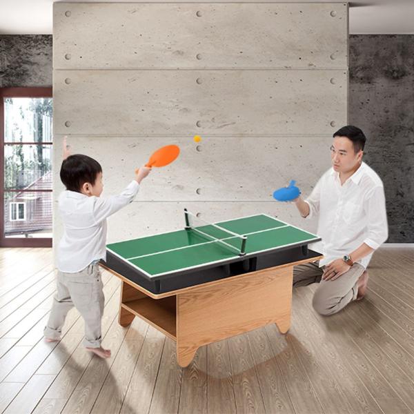 Briquedo Mini Mesa Ping Pong Infantil 60x30cm Portátil com 2 Raquetes Multikids BR2071 Imagem de Briquedo Mini Mesa Ping Pong Infantil 60x30cm Portátil com 2 Raquetes Multikids BR2071