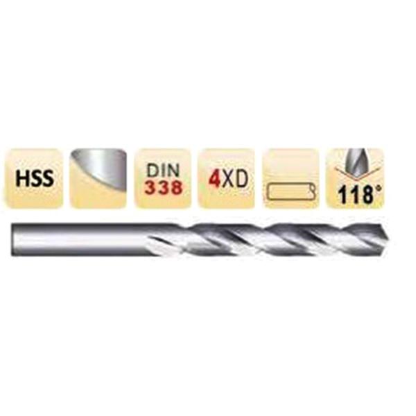 Imagem de Broca 2,5Mm Hss Aco Rapido Din338 4Xd Haste Reta 118 Dormer A11425B