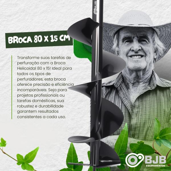 Imagem de Broca 80X15 Perfurador Solo Para Nagano Branco Vulcan