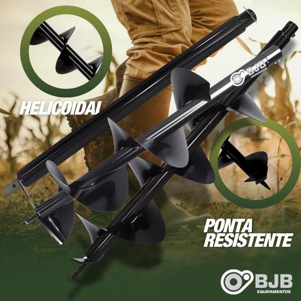 Broca 80X15,20 + Extensão Perfurador Para Carbon - Bjb Equipamentos Imagem de Broca 80X15,20 + Extensão Perfurador Para Carbon