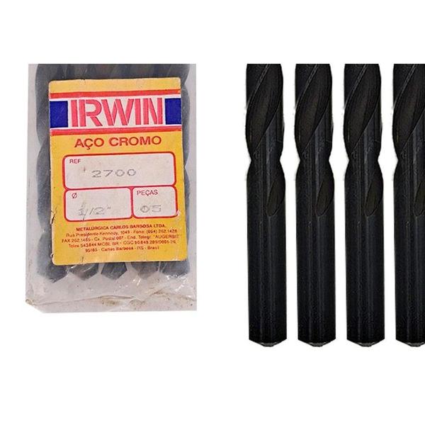 Imagem de Broca Aco Carbono Madeira Dormer/Irwin 1/2'' - Kit C/5 Pecas