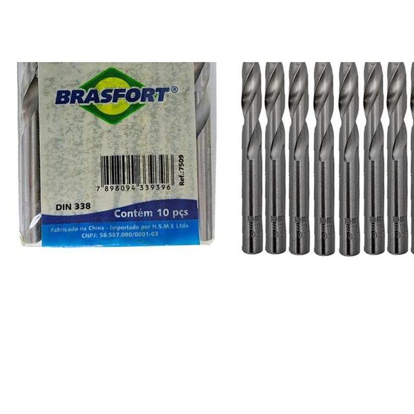 Imagem de Broca Aco Rapido Brasfort   19/64'' - 7509 . / Kit C/ 10 Peças