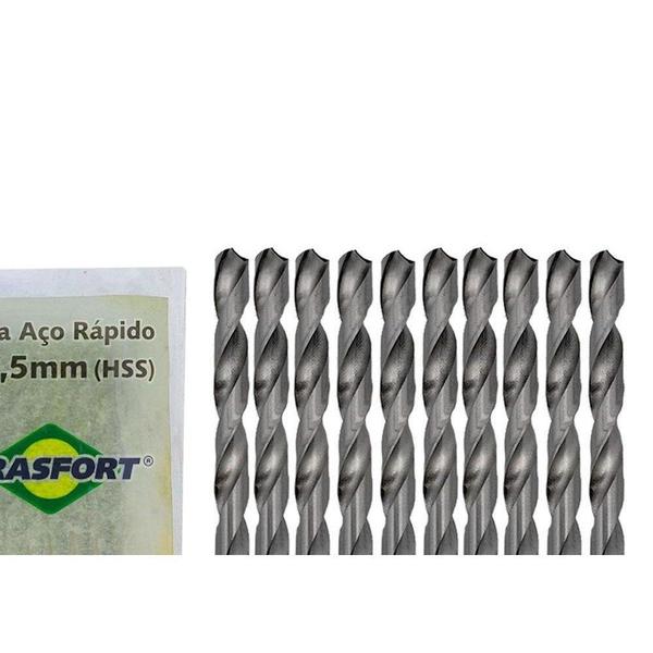 Imagem de Broca Aco Rapido Brasfort 5,5Mm - 7478 - Kit C/10 Peca