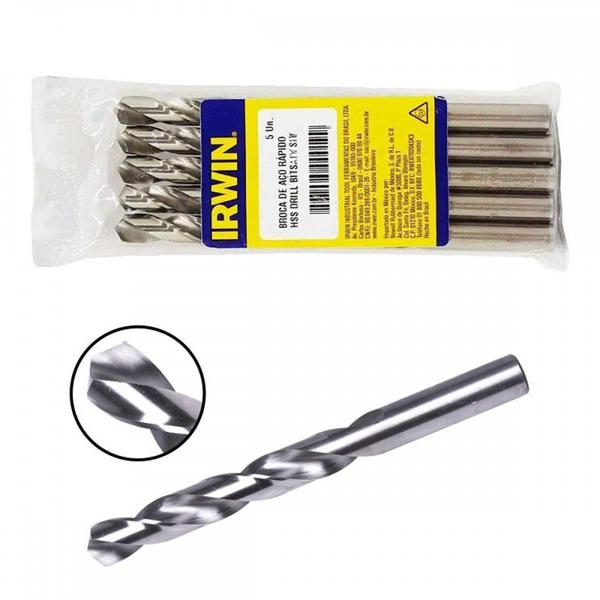 Imagem de Broca Aco Rapido Irwin 10,5Mm . / Kit C/ 5 Unidades