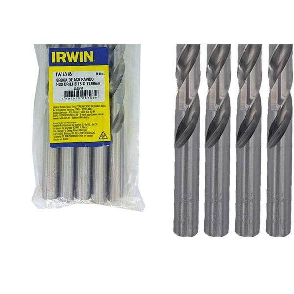 Imagem de Broca Aco Rapido Irwin 11,0 Mm ./ Kit Com 5 Peças