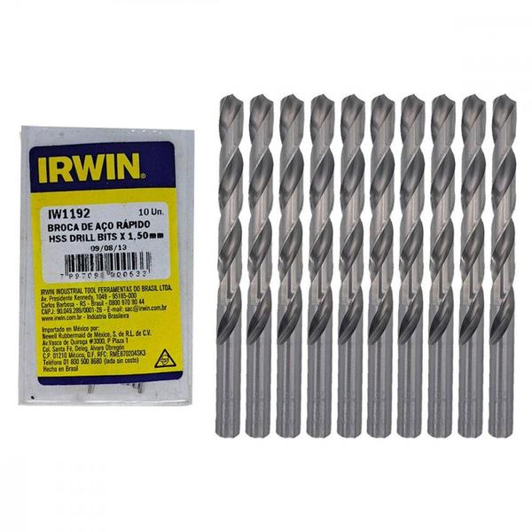 Imagem de Broca Aco Rapido Irwin 1,5 Mm ./ Kit Com 10 Peças