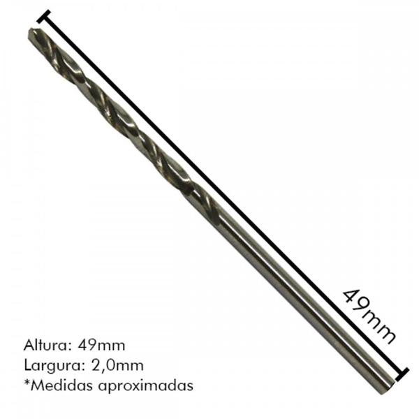 Imagem de Broca Aco Rapido Irwin 2,0Mm . / Kit C/ 10 Unidades