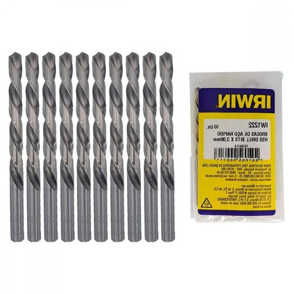 Imagem de Broca Aco Rapido Irwin 3,0 Mm - Kit C/10 Peças