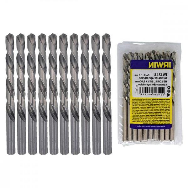 Imagem de Broca Aco Rapido Irwin 5,0 Mm ./ Kit Com 10 Peças