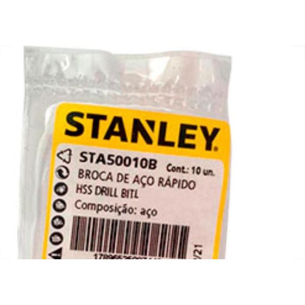 Imagem de Broca Aco Rapido Stanley. I 3/16 - Kit C/10 PC