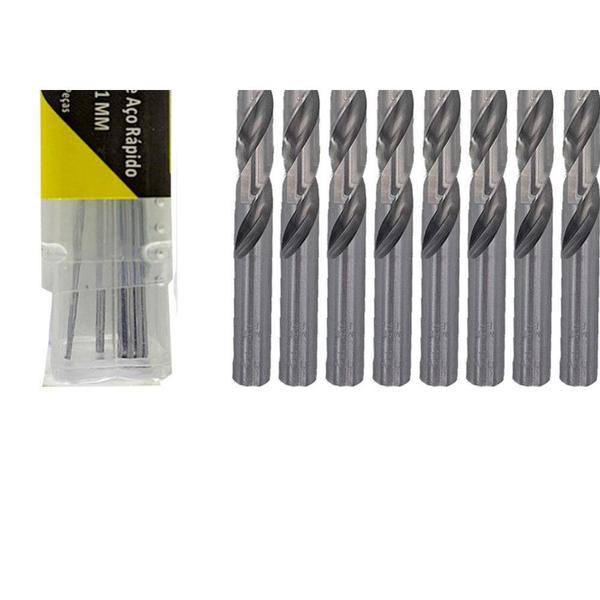 Imagem de Broca Aco Rapido Thompson 1,0Mm-3/64'' - 1318 - Kit C/10 Pecas