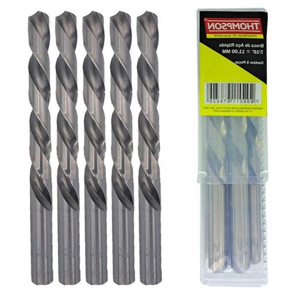 Imagem de Broca Aco Rapido Thompson 11,0Mm-7/16'' - 1340 - Kit C/5 Pecas