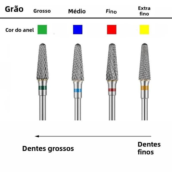 Imagem de Broca De Unha De Carboneto, Fresa Elétrica, Ferramentas De Manicure E Pedicure, Brocas De Arquivos