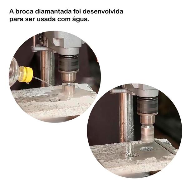 Imagem de Broca Diamantada 14mm Serra Copo Vidro Cerâmica Piso