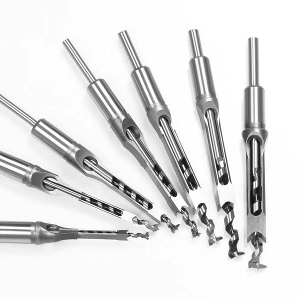 Imagem de Broca do furo quadrado para carpintaria, Auger Mortising, Cinzel Drill Set, DIY Furniture Tools