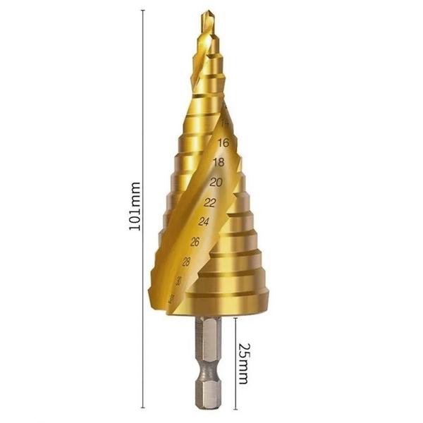 Imagem de Broca Escalonada 4-32Mm 15 Passo Aço Rápido Hss Profissional