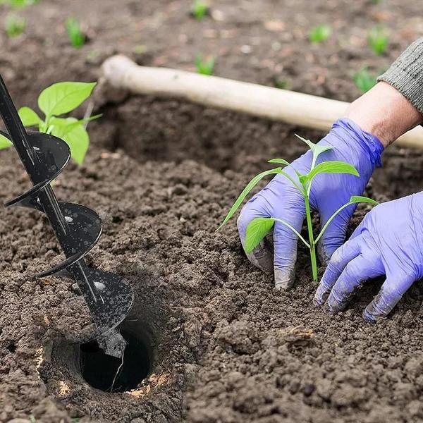 Imagem de Broca Espiral para Jardim - Ferramenta para Plantio e Soltura de Solo