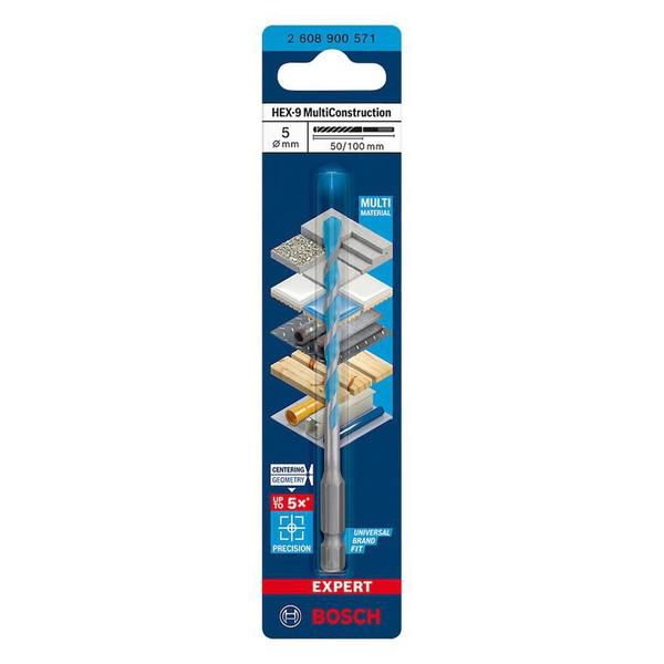 Imagem de Broca EXPERT HEX-9 Multiconstruction Ø5x50x100mm - Bosch 