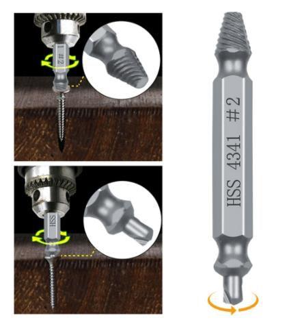 Imagem de Broca Extrator Parafusos Quebrados Emperrados Espanados