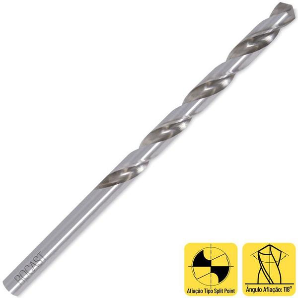 Imagem de Broca Haste Paralela Longa - 9/16 x 214mm - DIN 340 - 47,0060 - ROCAST