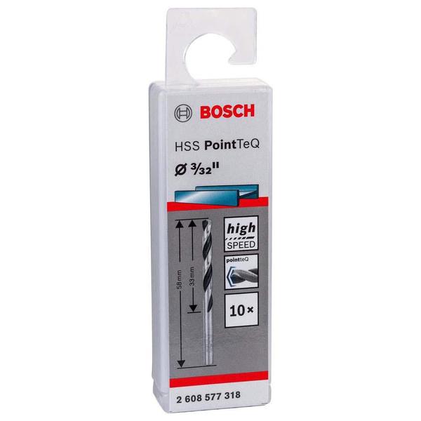 Imagem de Broca Metal Bosch Aço Rápido HSS-PointTeQ 3/32"