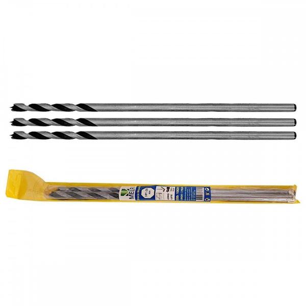 Imagem de Broca Mourao Aco Carbono Melfi   3/8''X 320 . / Kit C/ 3 Peças