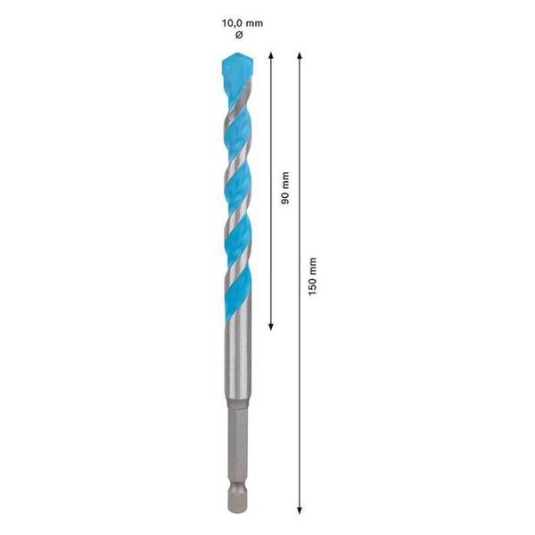 Imagem de Broca - Multi  Construction- 10MM - Hex-9 - Encaixe Para Parafusadeira - Bosch