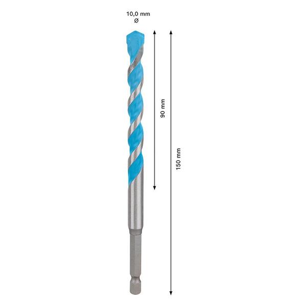 Imagem de Broca Multiconstruction Hex-9  10x90x150mm - 260890058200 - BOSCH