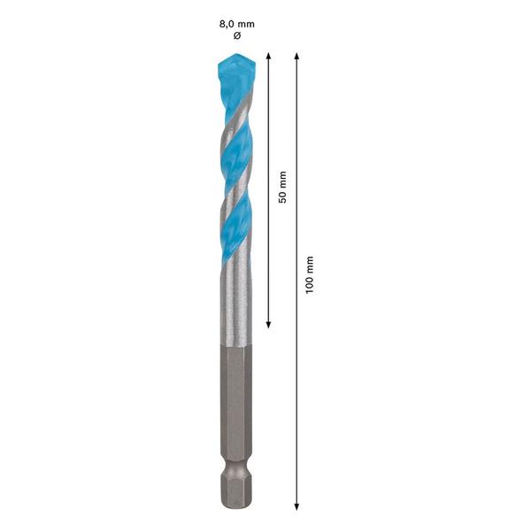 Imagem de Broca Multiconstruction Hex-9 - 8X50X100mm - 2608900581000 - BOSCH