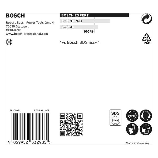 Imagem de Broca para concreto Bosch EXPERT SDS Max-8X  Diâmetro16 x 600 x 740 mm