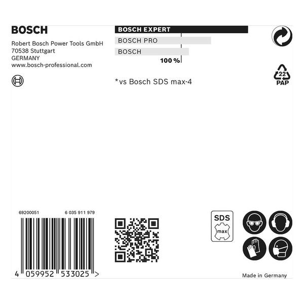 Imagem de Broca para concreto Bosch EXPERT SDS Max-8X Diâmetro20 x 200 x 320 mm