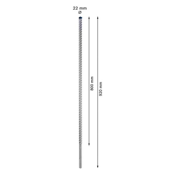 Imagem de Broca para concreto Bosch EXPERT SDS Max-8X Diâmetro22 x 800 x 920 mm