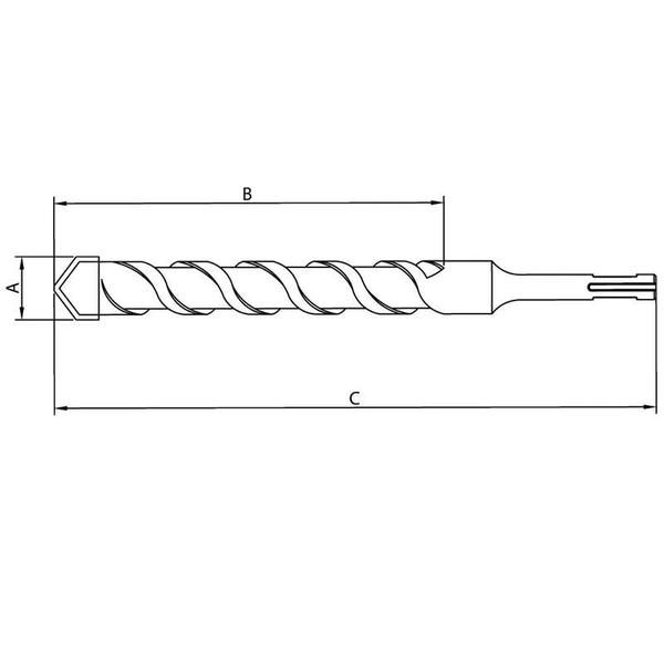 Imagem de Broca Para Concreto Sds Plus 10x260 Mm Tramontina 43148120