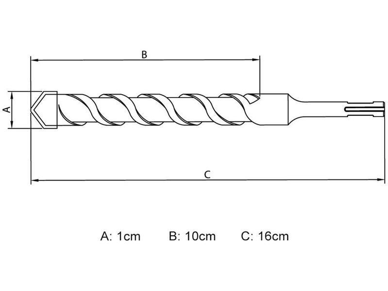 Imagem de Broca para Concreto Tramontina 10x160mm - SDS Plus 43148118