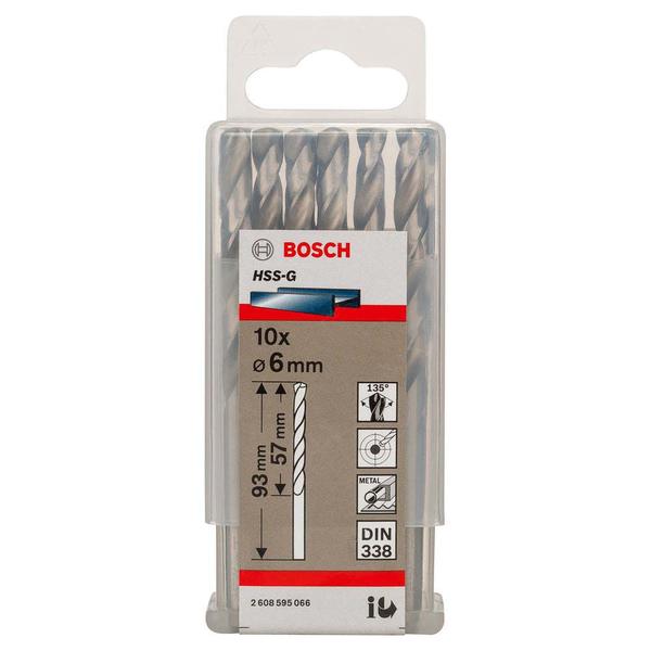 Imagem de Broca para Metal Bosch Aço Rápido HSS-G 6,0mm