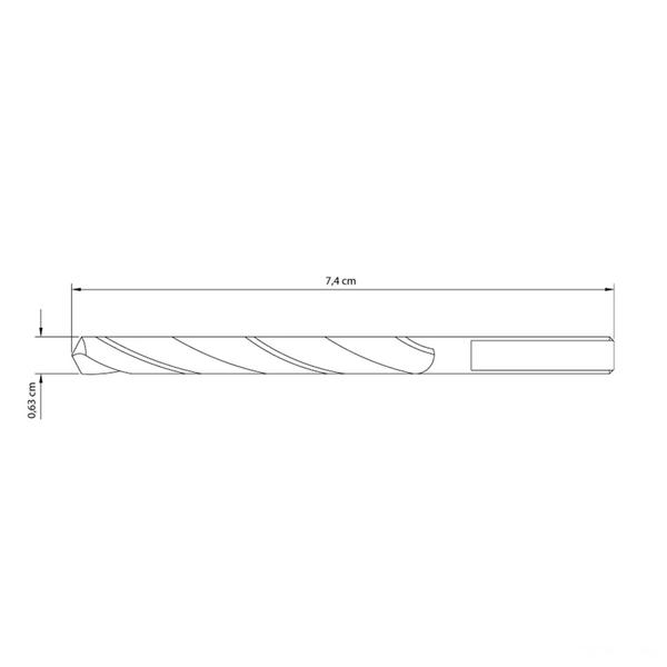 Imagem de Broca Piloto 1/4" x 74 mm para Serra Copo com Ponta de Metal Duro e Bi-Metálica Tramontina