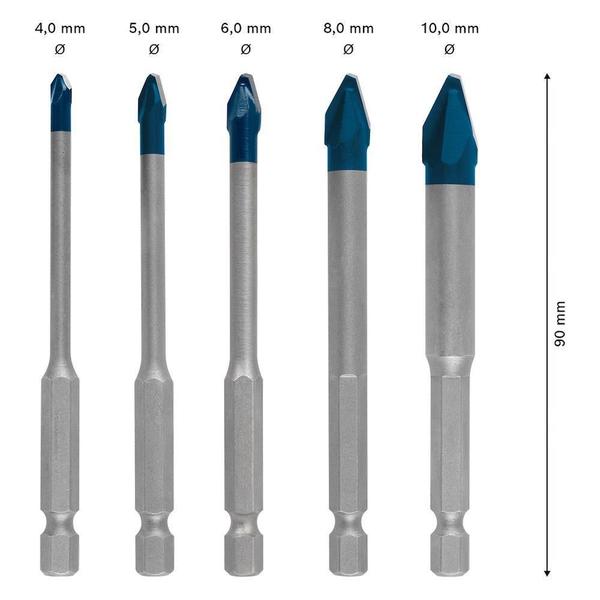 Imagem de Broca Porcelanato Bosch Expert Hex-9 - 5 Unidades