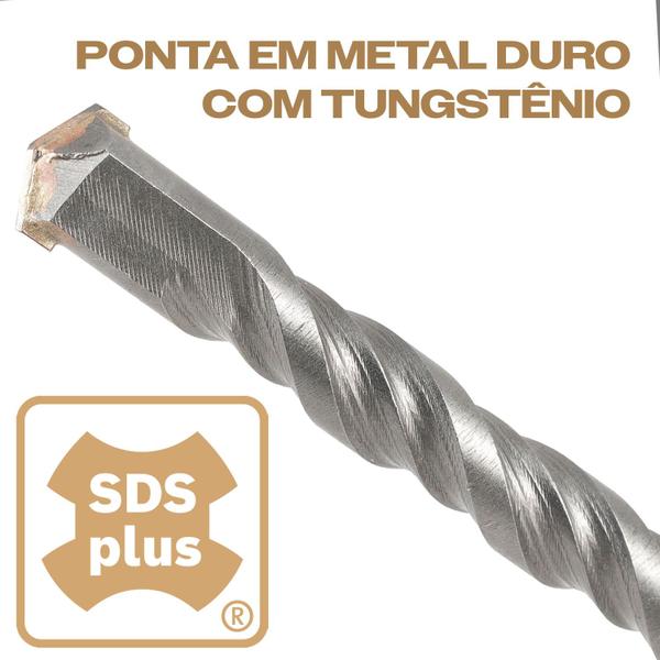 Imagem de Broca SDS Plus 16x310mm para Concreto Martelete Profissional