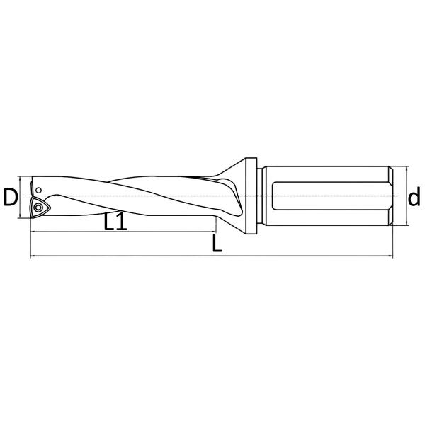 Imagem de broca Tmax 30mm 3xd wcmt 050308