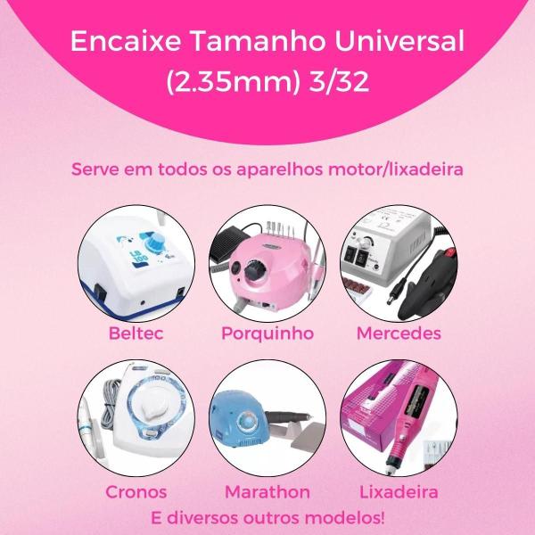 Imagem de Broca Tungstênio M-Blue Large Barrel Ball Manicure Unha Gel