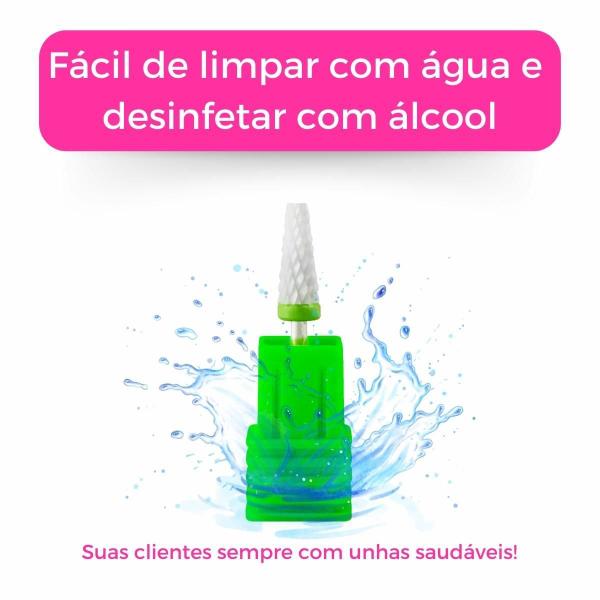 Imagem de Broca Umbrella C Cerâmica Lixa Unha Gel Fibra Vidro Manicure