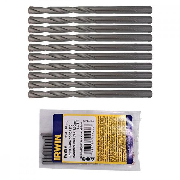 Imagem de Broca Widea Irwin 3Mm- 1/8'' ./ Kit Com 10 Peças