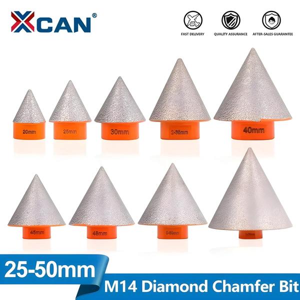 Imagem de Brocas de Chanfro de Diamante Xcan M14 (25-50mm) - Para Cortar Telhas, Mármore e Concreto